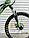 Велосипед TopRider-611 24" гірський, рама 14", зелений + крила в подарунок!, фото 4