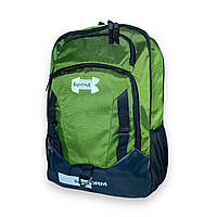 Рюкзак міський, спортивний, 2 відділення, 24 л, дві зовнішні кишені, розмір: 47*32*16 см, зелений