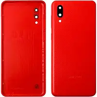 Задняя панель корпуса (крышка аккумулятора) для Samsung A02, A022 Red