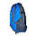 Туристичний рюкзак, 40 л, два відділи, дві фронтальні кишені, розмір: 55*35*20 см, блакитний, фото 7