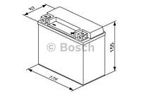 12v,18ah,д. 175, ш. 85, в.155, электролит в к-те, вес 5,9 кг BOSCH ROBERT 0092M60230