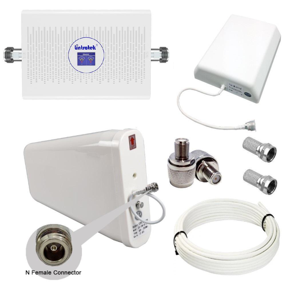 Репітер підсилювач мобільного зв'язку і інтернету Lintratek KW23C-GD GSM 2G 4G LTE 900 1800 МГц (10/8 дБі), фото 1