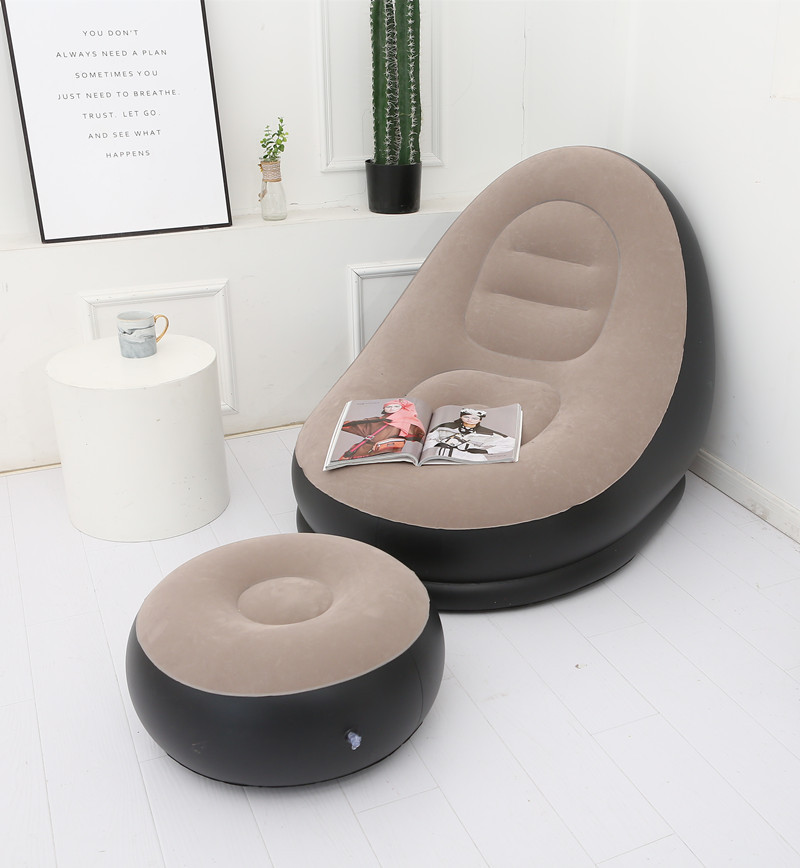 [VN-VEN0160] Надувний диван-крісло AirSofa з пуфиком для ніг для відпочинку, надувні магні меблі крісло AN