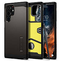 Чохол Spigen для Samsung Galaxy S22 Ultra - Tough Armor, Gunmetal (ACS03924)