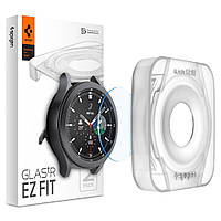 Захисне скло Spigen для Galaxy Watch 4 Classic (46mm) EZ FiT GLAS.tR (2шт), (AGL04023)