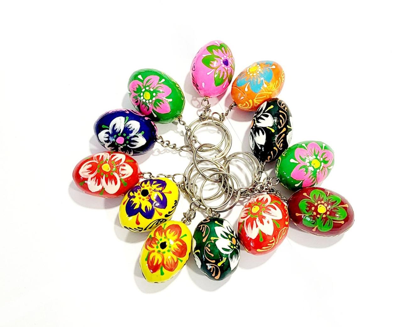 Сувенірні брелки дерев'яні писанки