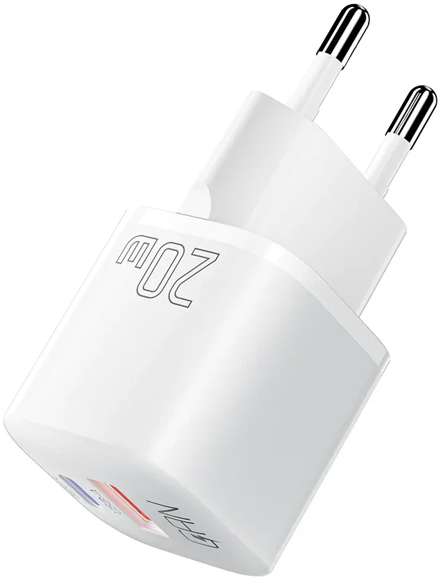 Зарядний мережевий пристрій Essager GaN 20W швидке заряджання White (ES-CD31)