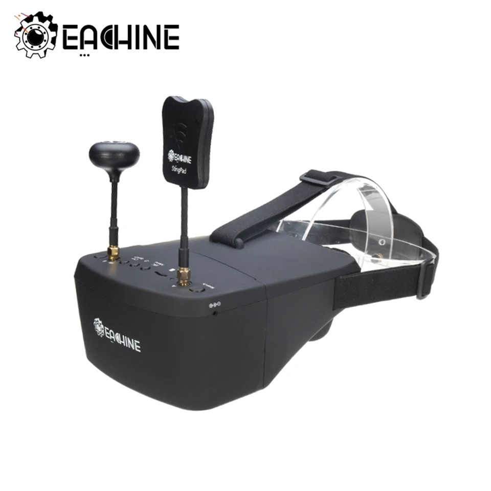 FPV окуляри — шолом DVR для квадрокоптера та авіамоделей Eachine EV800D 5.8 ГГц Diversity 40Ch 5" 800*480 Оригінал