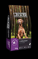 Корм для собак Lecker з кроликом New 10 кг.