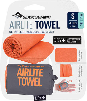 Рушник з мікрофібри Sea To Summit AirLite Towel S, 80x40 см (Outback), фото 1