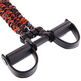 Еспандер багатофункціональний для пресу з упорами для ніг Zelart 35LB FI-7836-35, фото 4