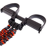 Еспандер багатофункціональний для пресу з упорами для ніг Zelart 35LB FI-7836-35, фото 3