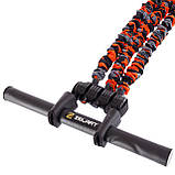 Еспандер багатофункціональний для пресу з упорами для ніг Zelart 35LB FI-7836-35, фото 5