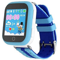 Детские умные часы с GPS Smart baby watch Q750 Blue, смарт часы-телефон c сенсорным экраном EC-548 и играми