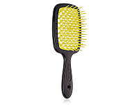 Расческа для волос Janeke Superbrush Black Yellow (8006060573166)