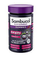 Підтримка імунної системи Бузина для дітей Sambucol Kids Gummies + Vitamin C 30 желейки