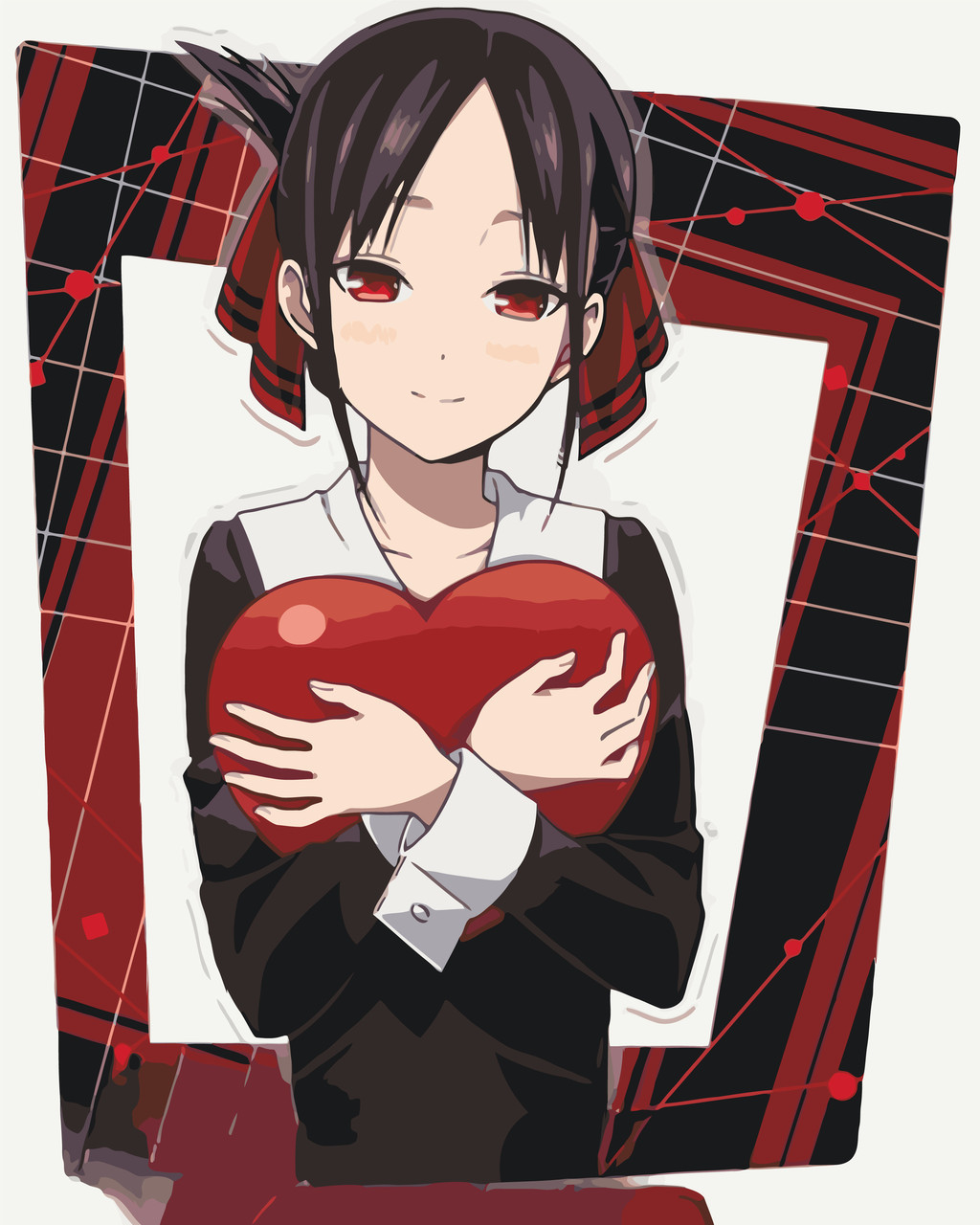 Картина по номерах Аніме. Пані Кагуя Шиномія 40*50 см Origamі (LW31400), фото 1