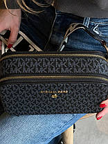 Жіноча сумка Michael Kors The Snapshot Bag Dark Blue Кросбоді еко шкіра синя на 2 відділення Майкл Корс, фото 4