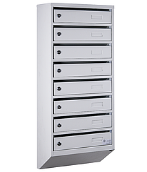 Скринька поштова багатосекційна ЯП-8М (сіра)