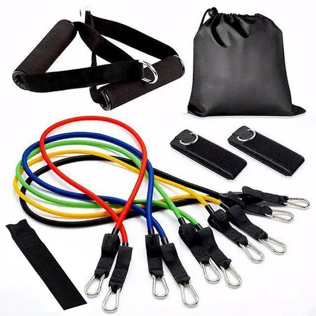 Еспандер багатофункціональний для фітнесу 5 джгутів Power Resistance Bands FI-5955, фото 1