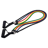 Еспандер багатофункціональний для фітнесу 5 джгутів Power Resistance Bands FI-5955, фото 3