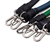 Еспандер багатофункціональний для фітнесу 5 джгутів Power Resistance Bands FI-5955, фото 4