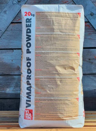 Vimaproof Powder/Вимапруф Повер — сухая гидроизоляционная примесь в бетон уп.20 кг, фото 2