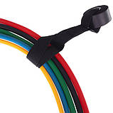 Еспандер багатофункціональний для фітнесу 5 джгутів Power Resistance Bands FI-5955, фото 7