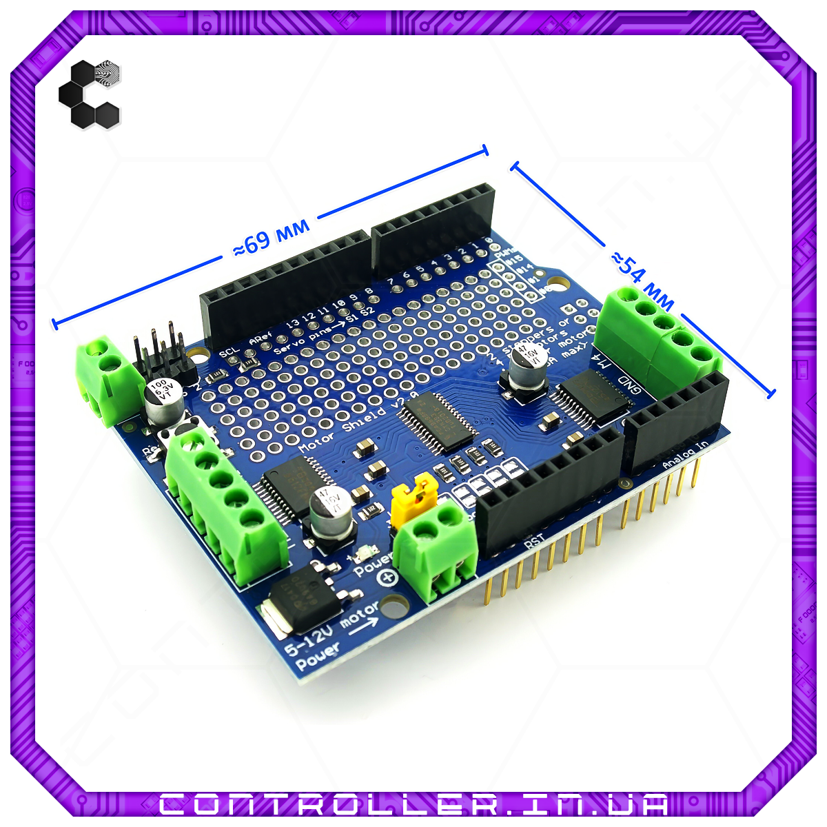 Плата розширення Motor Shield v2.0