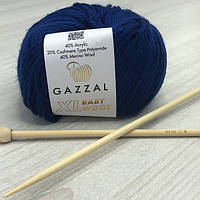 Пряжа Gazzal Baby Wool XL цвет 802 Синий