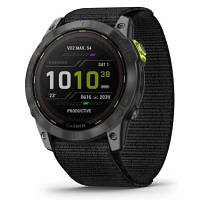 Смарт-часы Garmin Enduro 2, Saph, Carbon GrayDLC Ti w/Black UltraFit Band, GPS (010-02754-01)