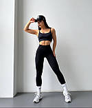 Чорний жіночий топ "Profitness", фото 7
