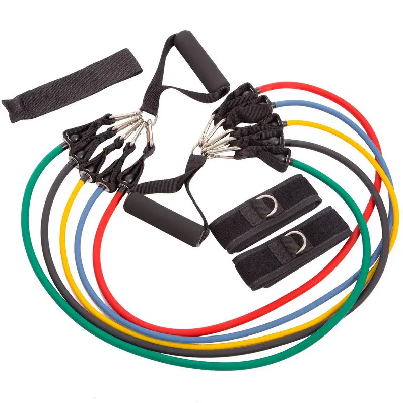 Еспандер багатофункціональний 5 джгутів Resistance Bands Yoga Pilates FI-801, фото 1