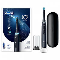 Б/У Электрическая зубная щетка ORAL-B BRAUN iO 5 Black + футляр для зубной щетки и кейс для насадок