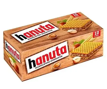 Вафлі Hanuta Haselnusse Ferrero з фундуком, 220 гр. Німеччина