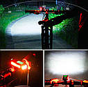 Багатофункціональний велосипедний ліхтар зі спідометром, дзвінком і сигналізацією AS0808, фото 3