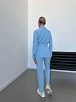 Костюм жіночий класичний піджак+брюки+ремінь+футболка, фото 6