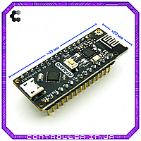 Мікроконтролер Arduino Nano 3.0 ATMega328 CH340 microUSB з NRF24l01 2,4G ніжки припаяні