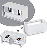 Dr.lazy Світлодіодний настінний світильник Алюміній 20 Вт Внутрішній світлодіодний настінний світильник 120° Регульований вгору, фото 4