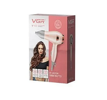 Фен для волосся з концентратором 1000 Вт іонізація та 2 режими роботи VGR