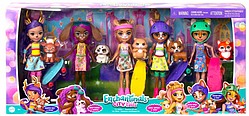 Набор из пяти кукол Экскурсия городом Энчантималс Enchantimals City Tails Skater Multipack 5 Pack Dolls