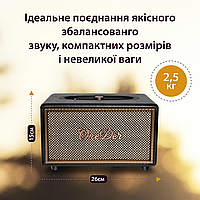 Колонка портативна Bluetooth OneDer D6 потужна з блютуз TF/USB/AUX 40 Вт Чорний