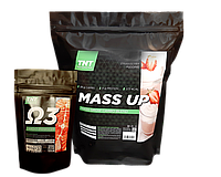 Массовая Сила: Гейнер Mass Up вкус клубника TNT Nutrition + Омега 3 в подарок