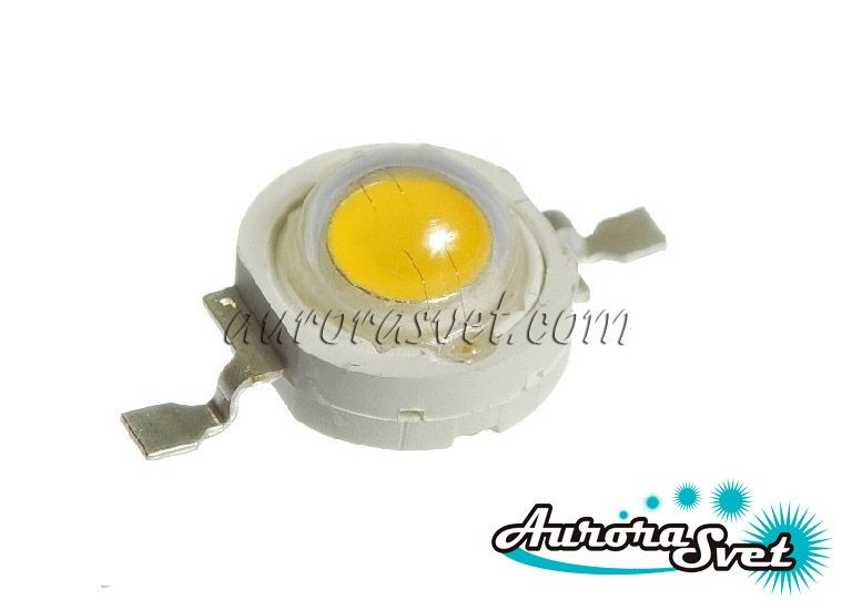Світлодіод 1W Теплий білий. LED-діод. Светодиод LED. Діод.