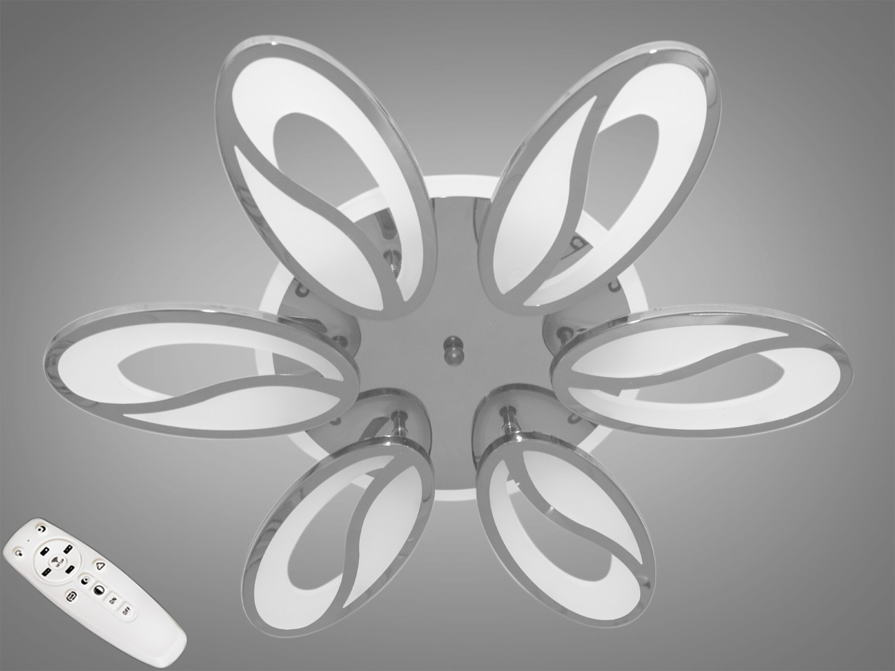 Світлодіодна люстра Diasha 8090/6HR LED 3color dimmer, фото 1