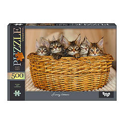 Пазлі 500 ялинок. с.14 No9 Funny kittens Danko Toys