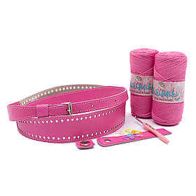 Подарунковий набір сумки ЛОРЕН ( з клапаном), колір Яскраво-рожевий