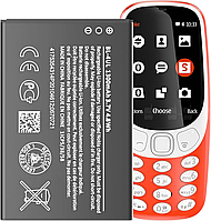 Змінний акумулятор BL-4UL для Nokia 3310, 3,7 В [1300 мАг] Акумулятори підходять для Nokia 3310 TA-1036
