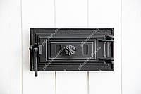 Дверцы чугунные поддувные Style 50 31x16см. Черная