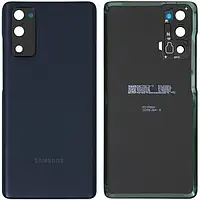 Задняя панель корпуса (крышка аккумулятора) для Samsung S20 FE G780 Cloud Navy, со стеклом камеры